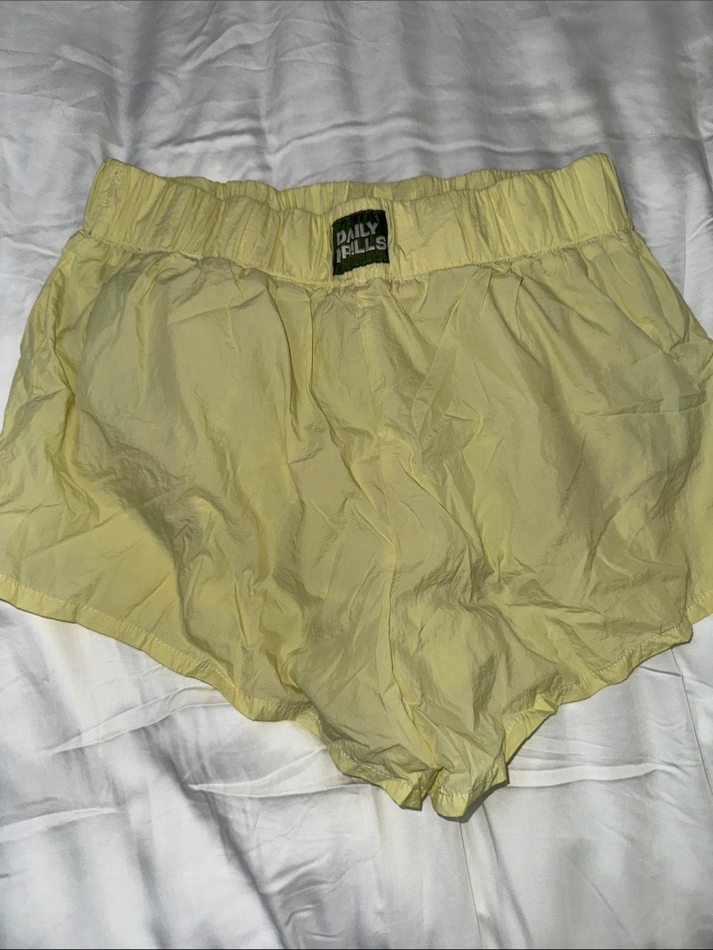 Daily Drills Women's Yellow Nylon Shorts